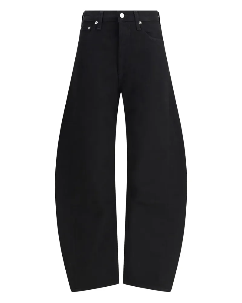 AGOLDE Luna logo-patch jeans - Schwarz Schwarz
