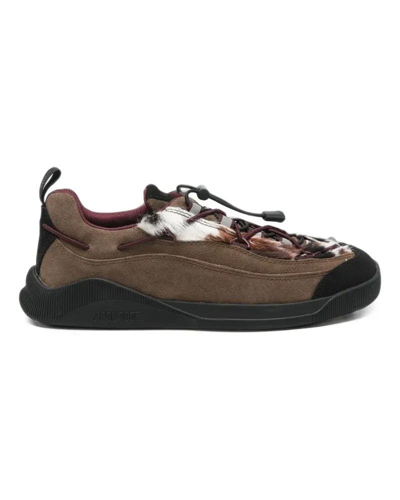 Moon Boot Moonlight Sneakers mit Kuh-Print - Braun Braun
