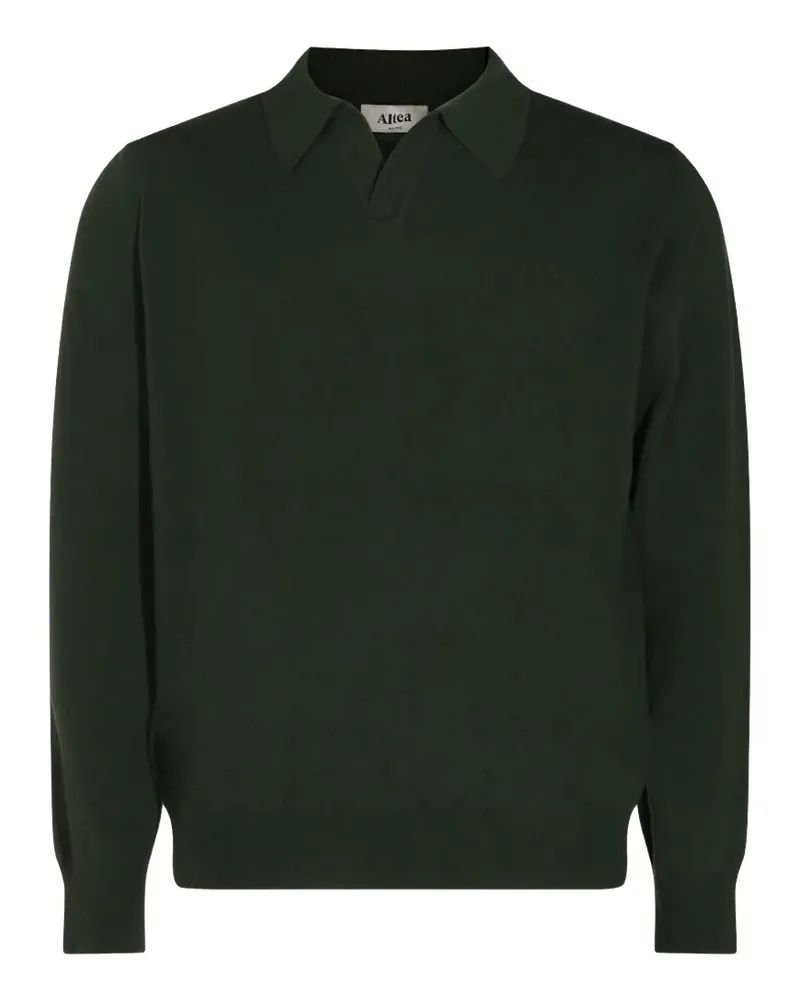 Altea Pullover mit Poloshirtkragen - Grün Grün