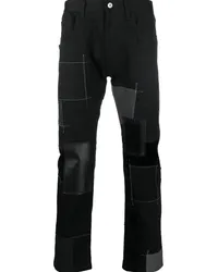 Junya Watanabe Jeans im Patchwork-Look Schwarz