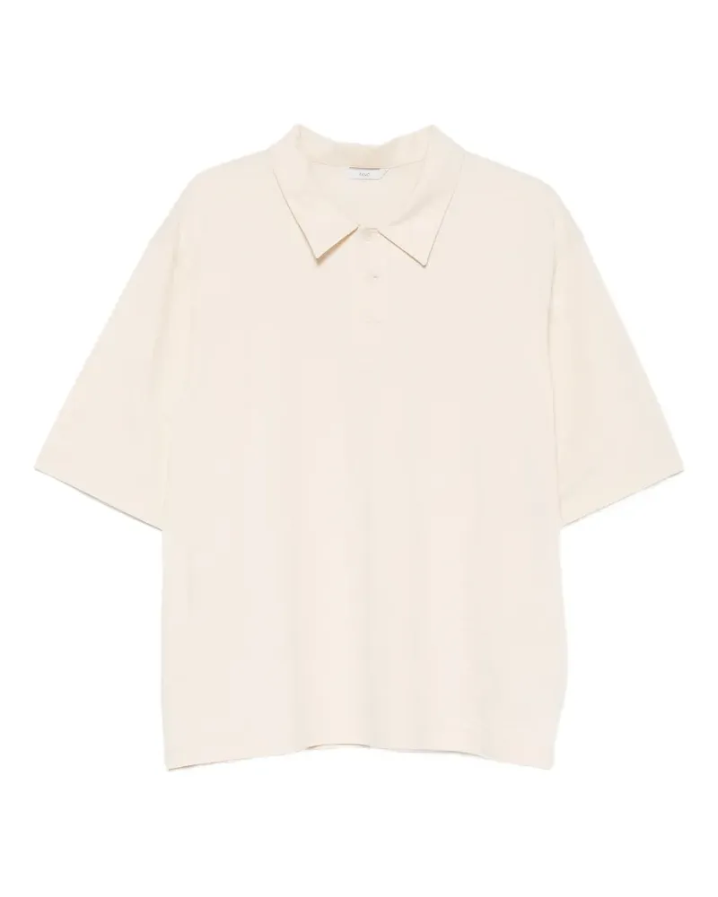 Hevò Poloshirt mit kurzen Ärmeln - Nude Nude