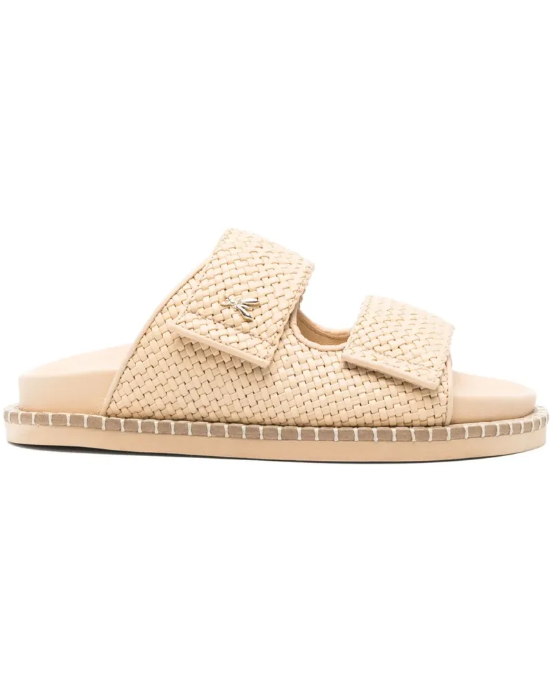 Patrizia Pepe Slipper aus Leder - Nude Nude