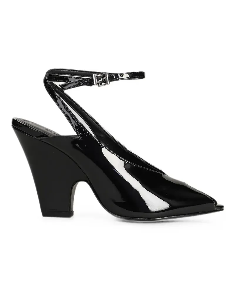 Schutz patent-leather ankle-strap pumps - Schwarz Schwarz