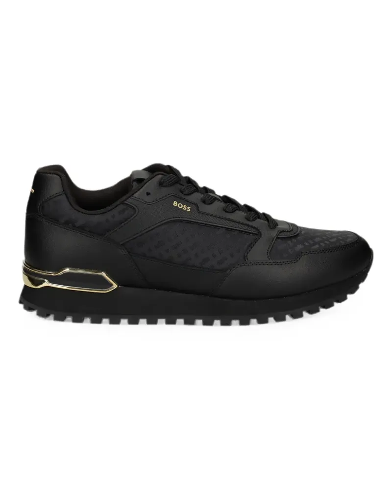 HUGO BOSS Sneakers mit Logo-Print - Schwarz Schwarz