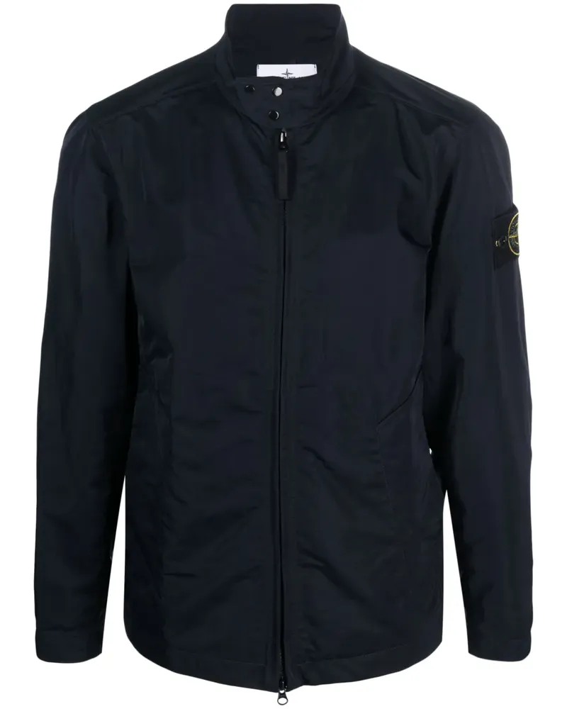 Stone Island Jacke mit Kompass-Patch - Blau Blau