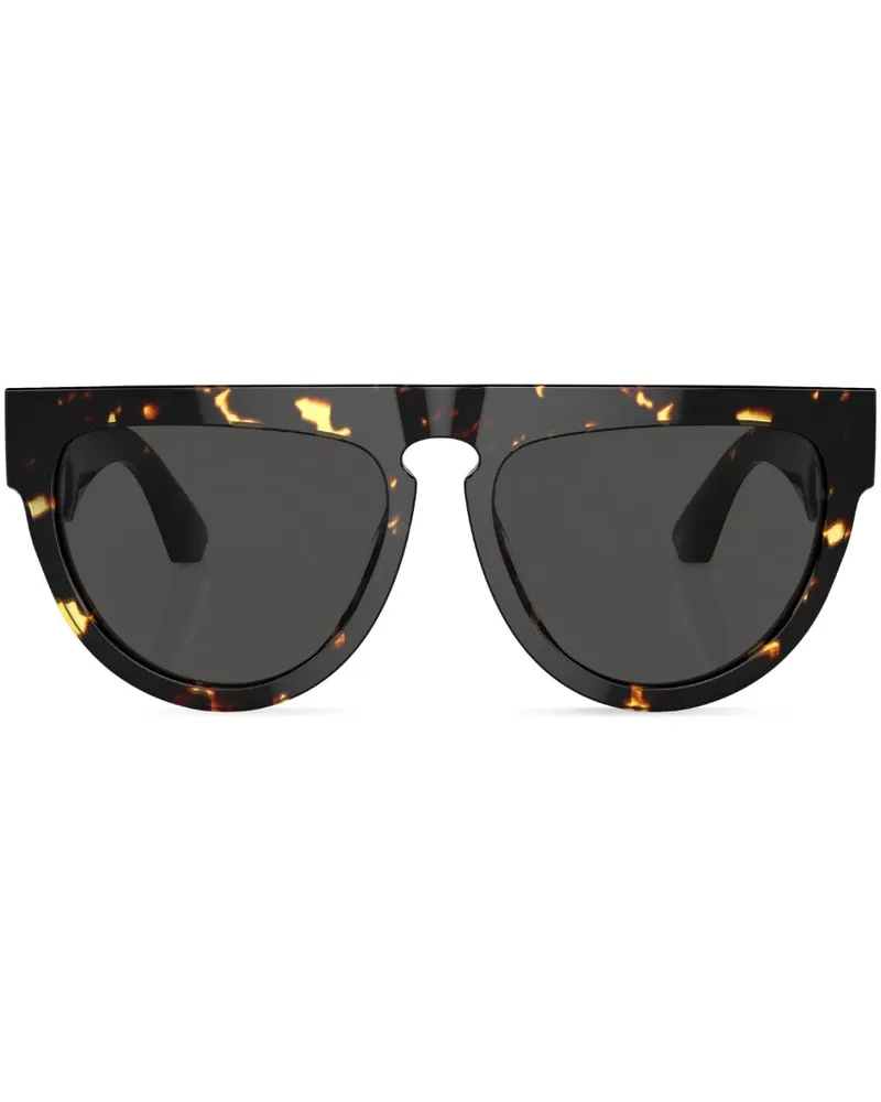 Burberry Runde Sonnenbrille in Schildpattoptik - Braun Braun
