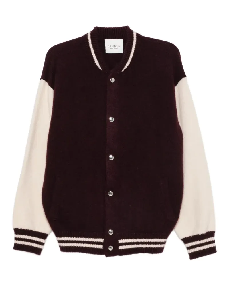 Laneus Bomberjacke mit Streifendetail - Violett Violett