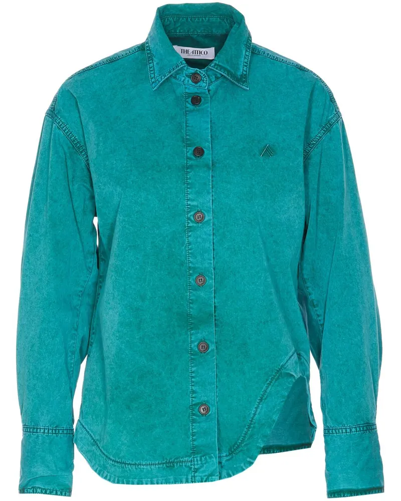ATTICO Jacke mit Logo-Stickerei - Grün Grün