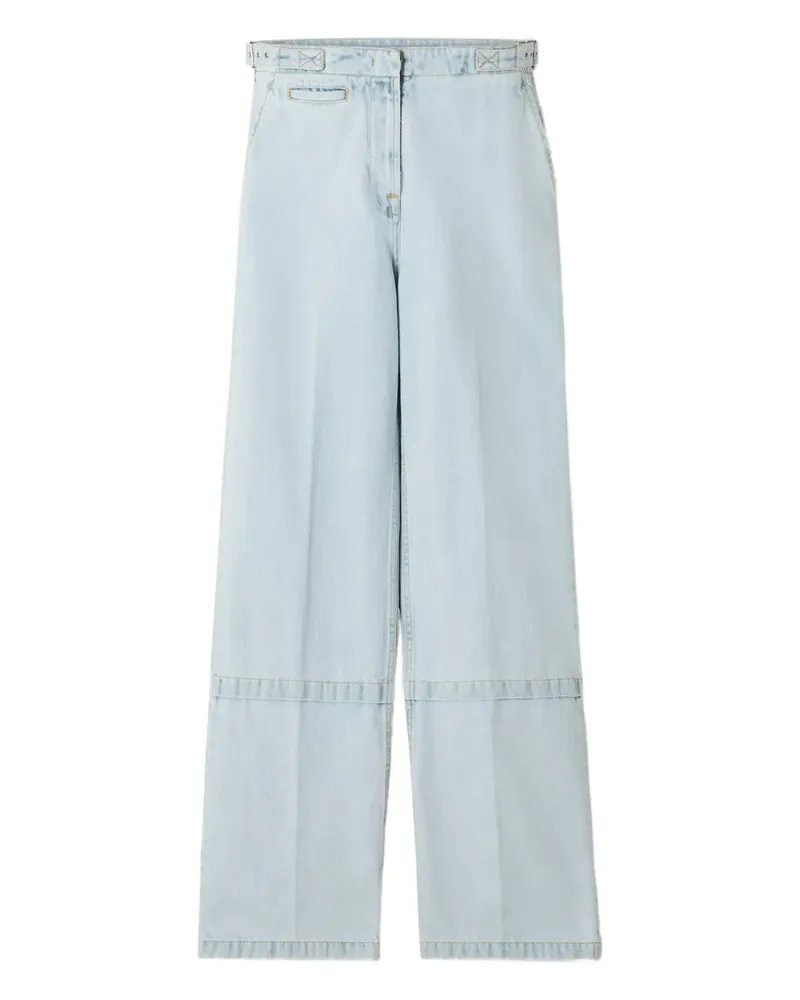 Lanvin Hose mit Kontrasteinsätzen - Blau Blau