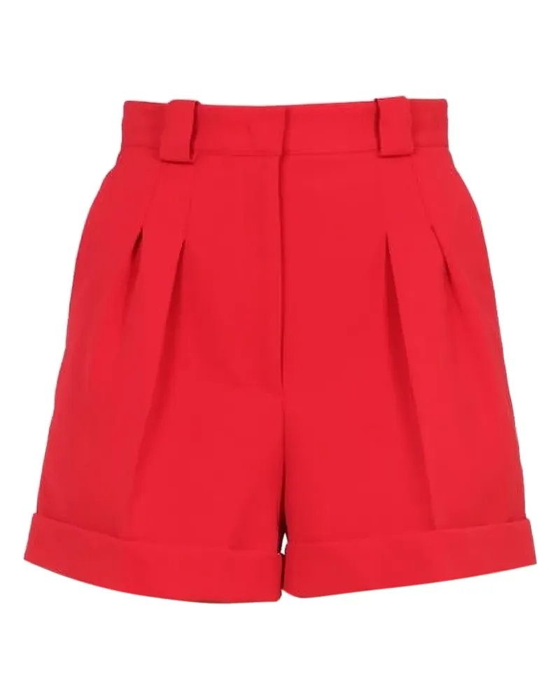 Moschino pleated-details shorts - Rot Rot