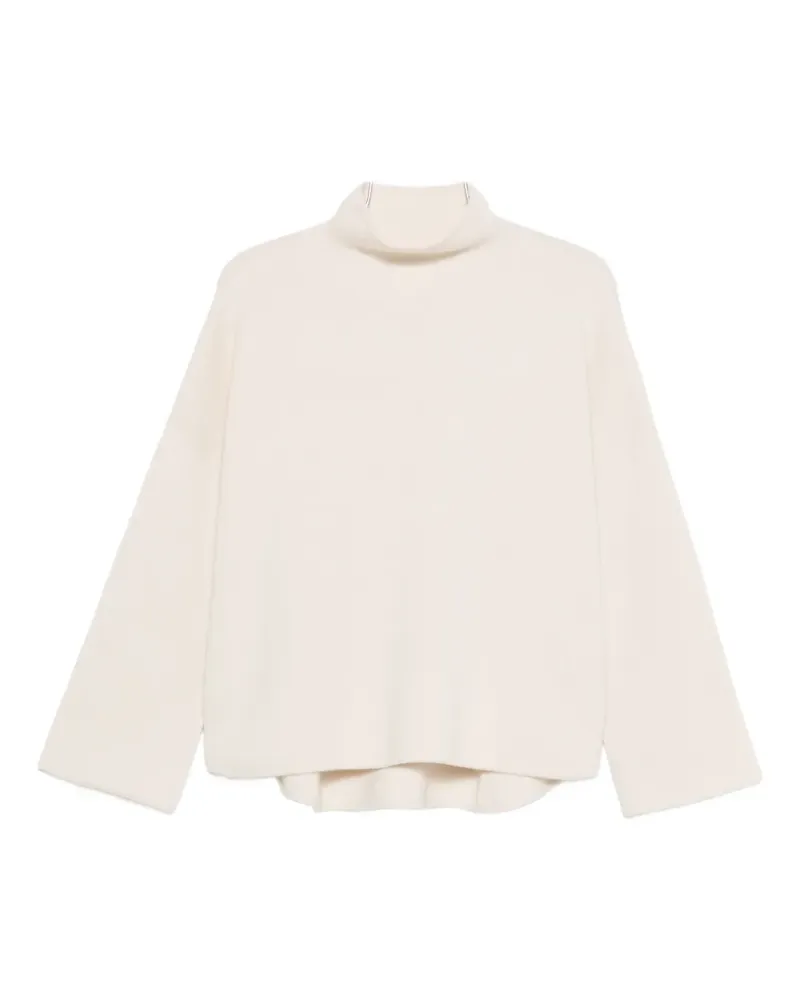 ALLUDE roll-neck sweater - Nude Nude