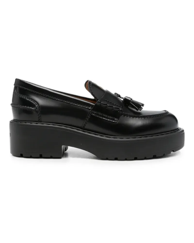 Miu Miu Loafer mit dicker Sohle und Quasten - Schwarz Schwarz