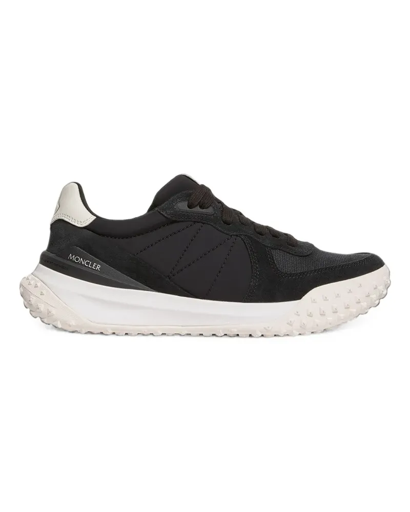 Moncler Sneakers mit gestepptem Einsatz - Schwarz Schwarz