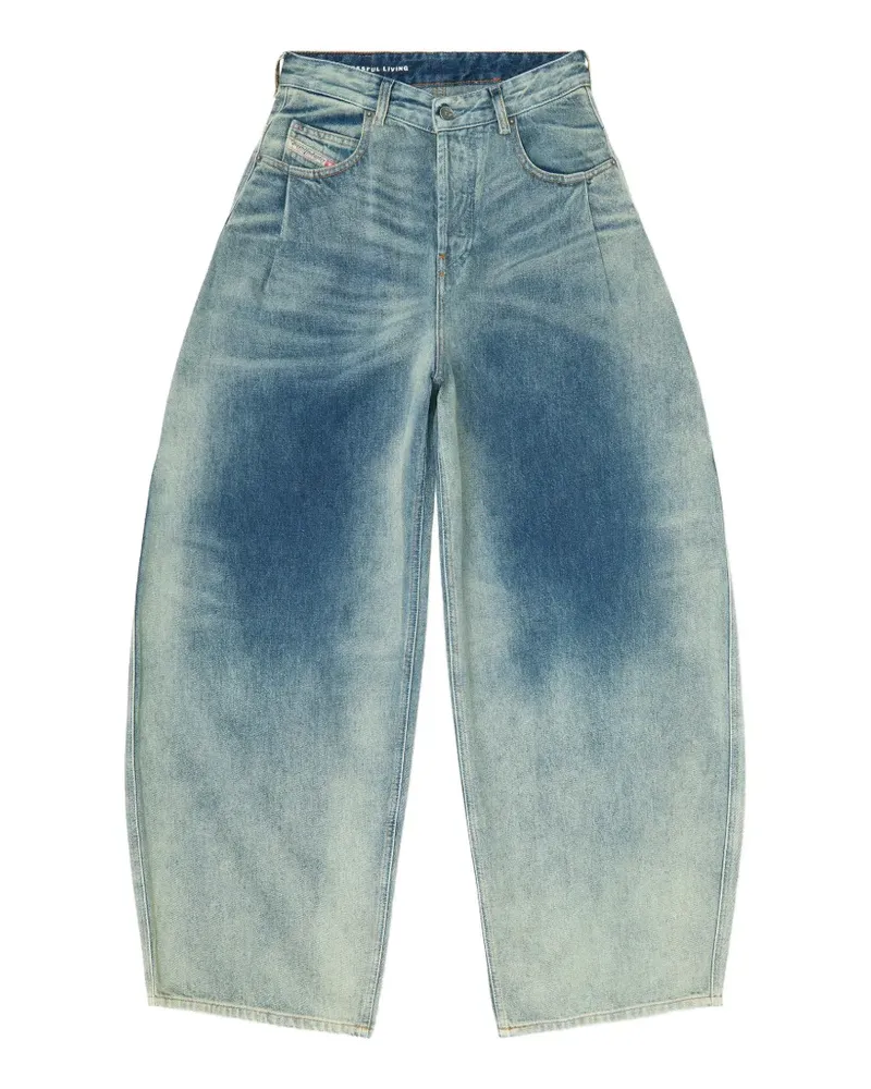 Diesel Ausgeblichene D-Khelz-S Jeans - Blau Blau