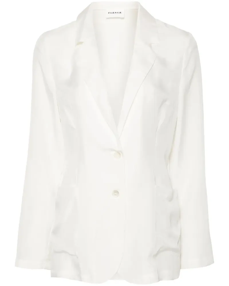 P.A.R.O.S.H. Semi-transparenter Blazer aus Seide - Nude Nude