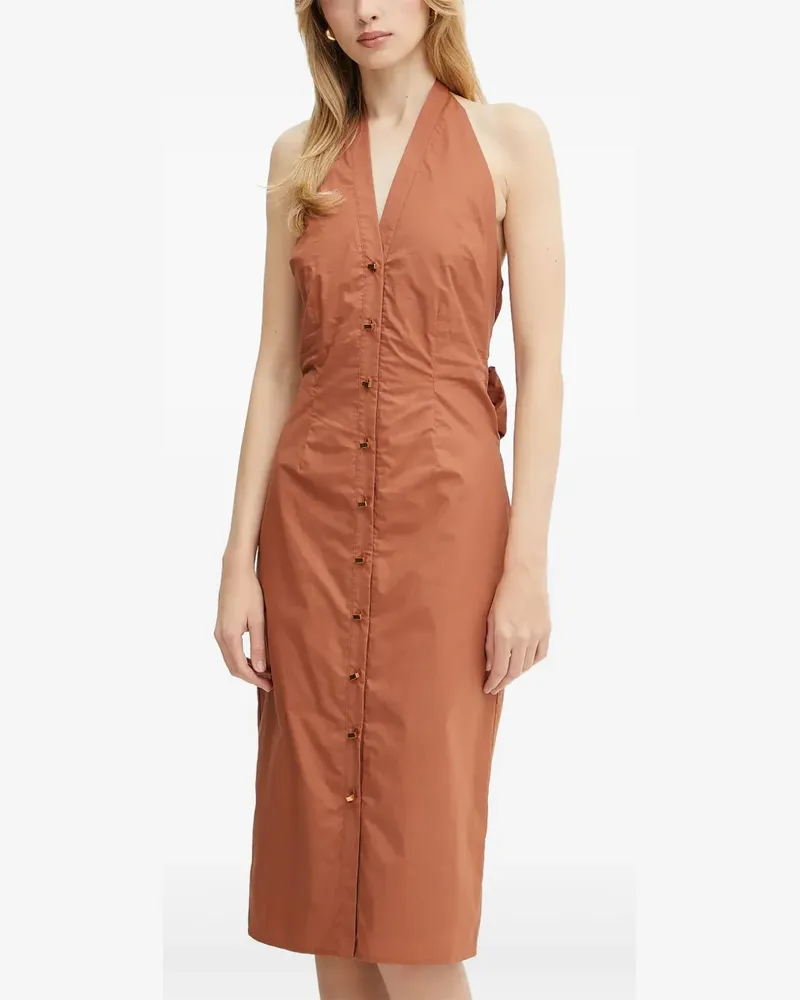 MARCIANO Los Angeles Pat buttoned bow dress - Braun Braun