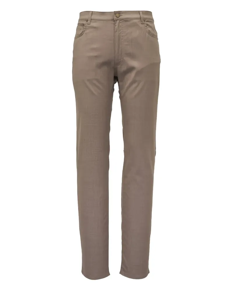 Maurizio Baldassari buttoned-fastening trousers - Braun Braun