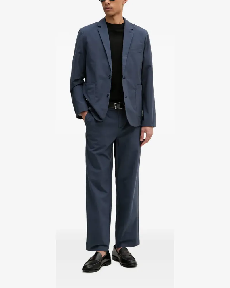 Lindbergh notch-lapel single-breasted suit - Blau Blau