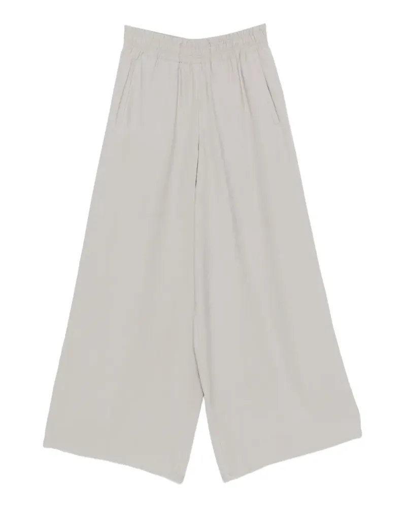 Drykorn Ceiling elasticated-waistband wide-leg palazzo pants - Grau Grau