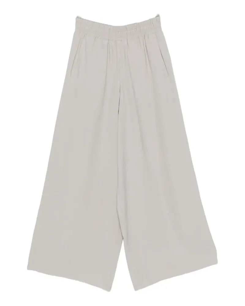Drykorn Ceiling elasticated-waistband wide-leg palazzo pants - Grau Grau