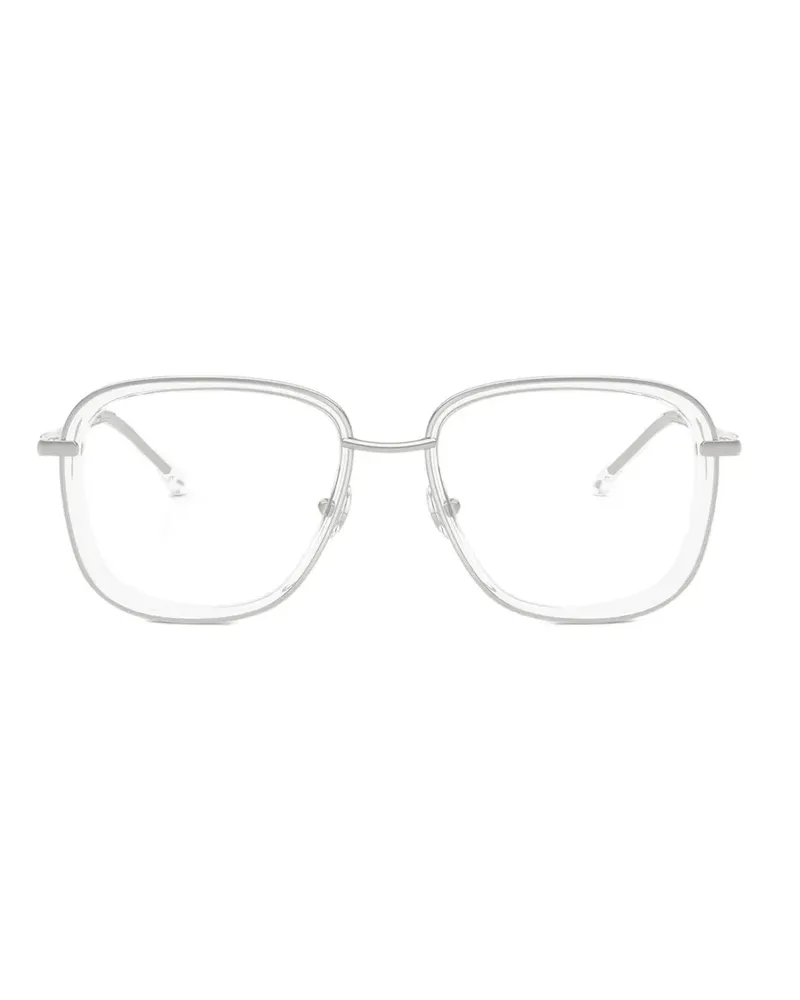 Diesel Brille mit eckigem Gestell - Weiß Weiß