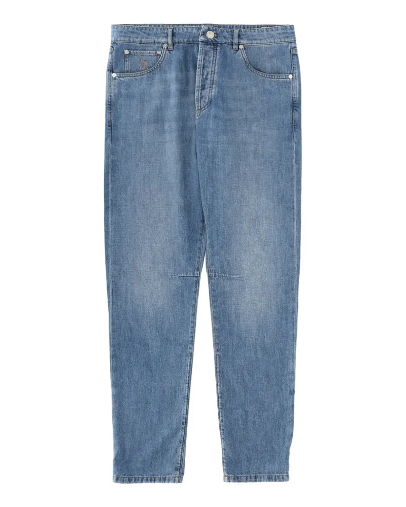 Brunello Cucinelli lightweight denim five-pocket trousers - Blau Blau