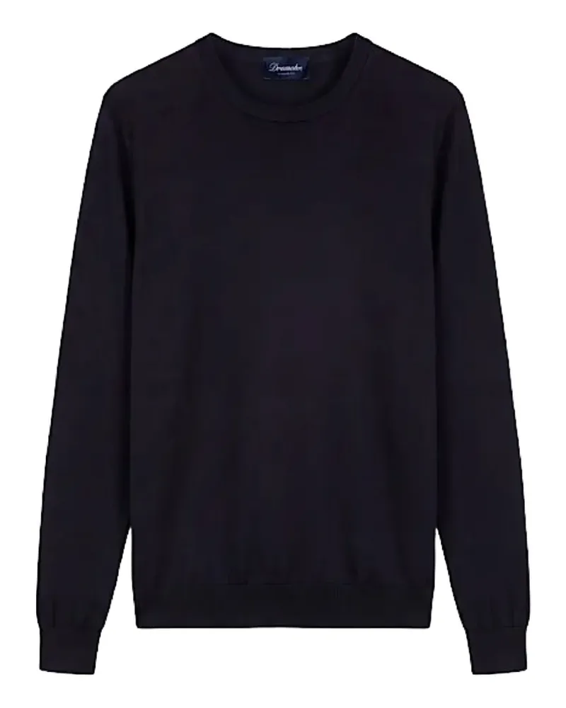 Drumohr  Pullover mit Rundhalsausschnitt - Blau Blau