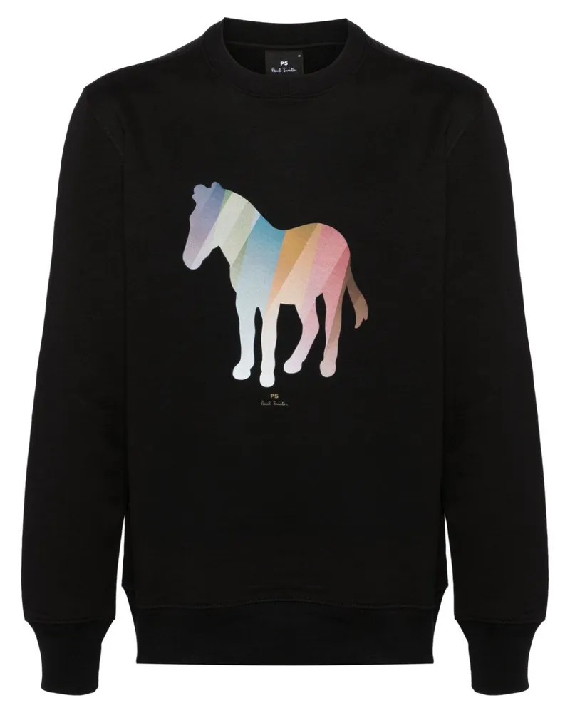 Paul Smith Sweatshirt mit Zebra-Print - Schwarz Schwarz