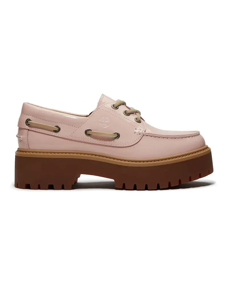 Timberland Stone Street patent leather boat loafers - Rosa Rosa