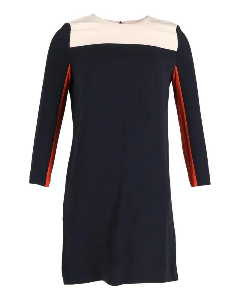 Victoria Beckham colourblock quarter-sleeves dress - Blau Blau