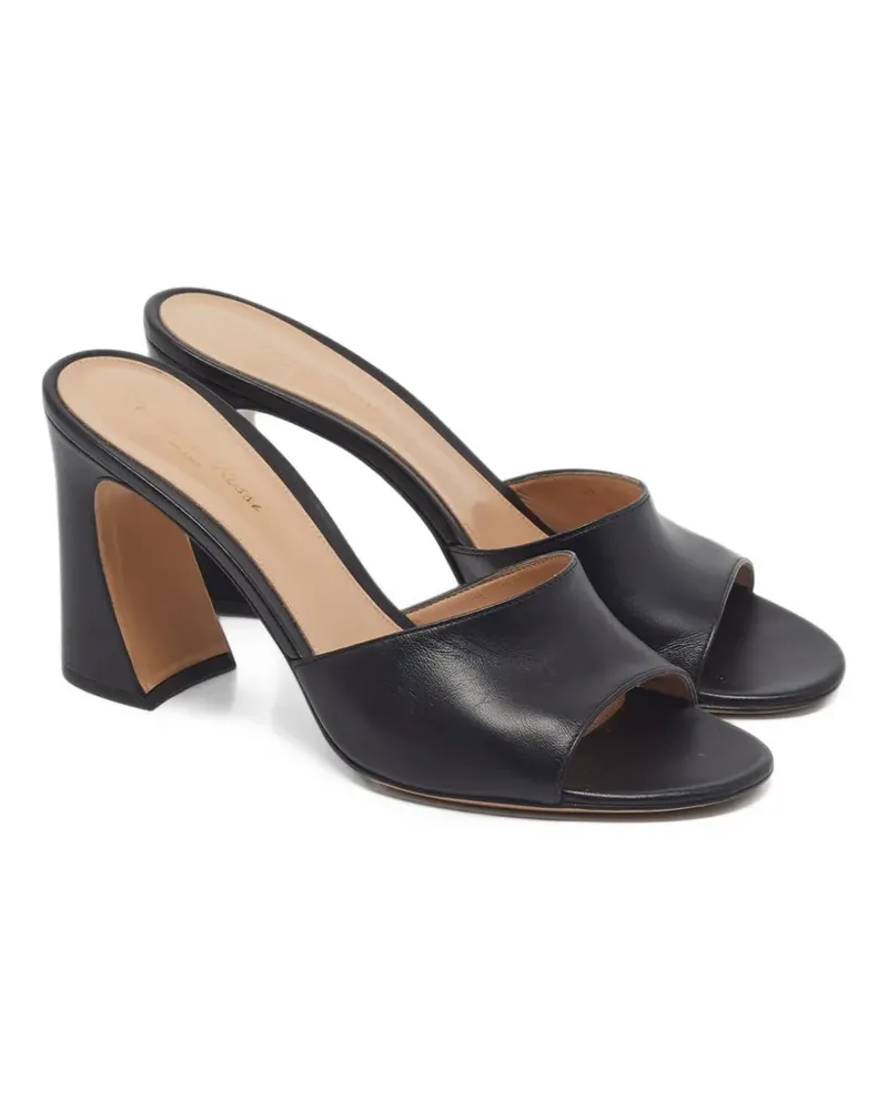 Gianvito Rossi Sandalen mit Blockabsatz - Schwarz Schwarz