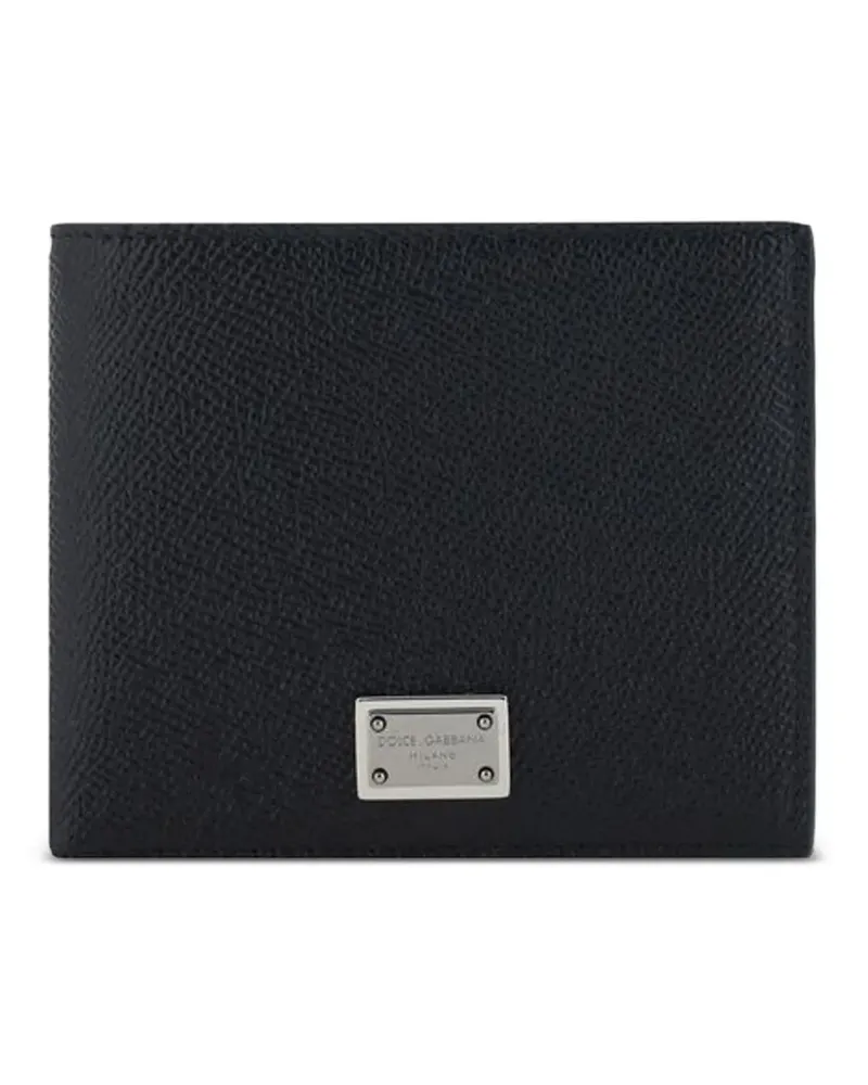 Dolce & Gabbana logo-plaque wallet - Schwarz Schwarz