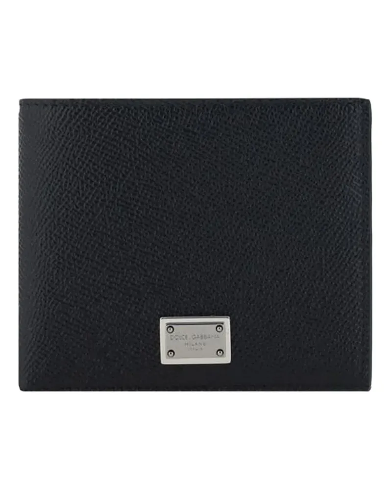 Dolce & Gabbana logo-plaque wallet - Schwarz Schwarz