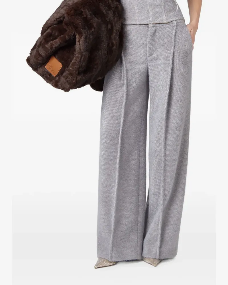 Giuseppe di Morabito Wide-Leg-Hose mit Bundfalten - Grau Grau