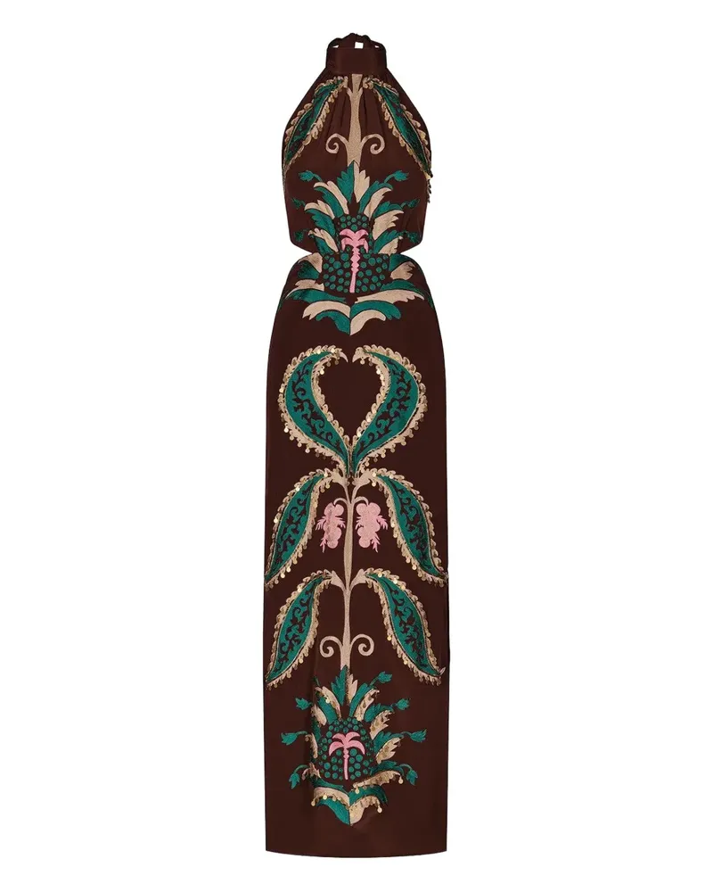 Johanna Ortiz Promised Land floral maxi dress - Braun Braun