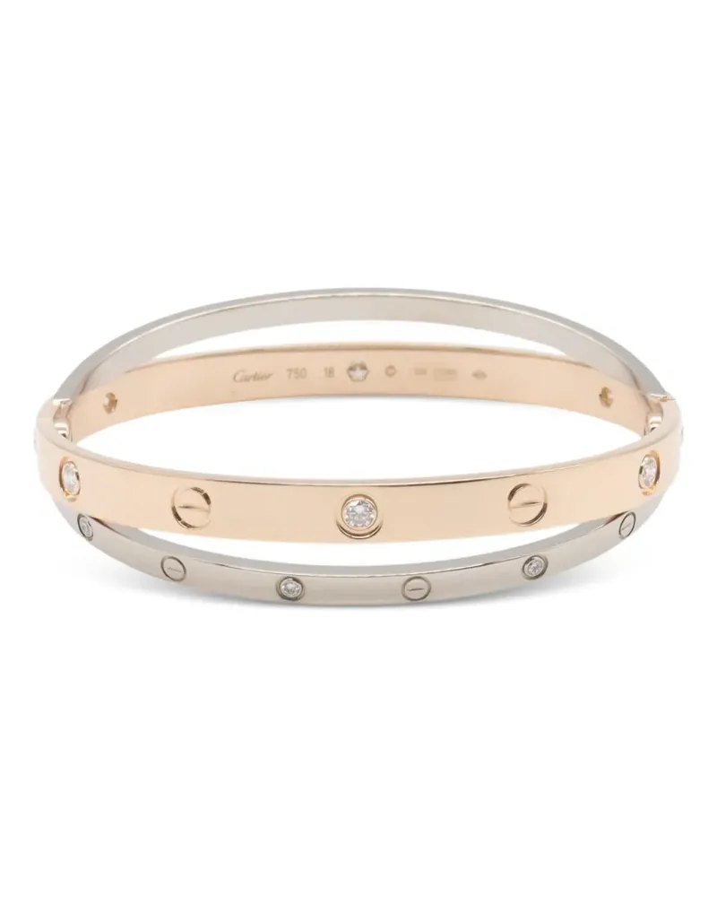 Cartier Love Armreif mit Diamanten - Rosa Rosa