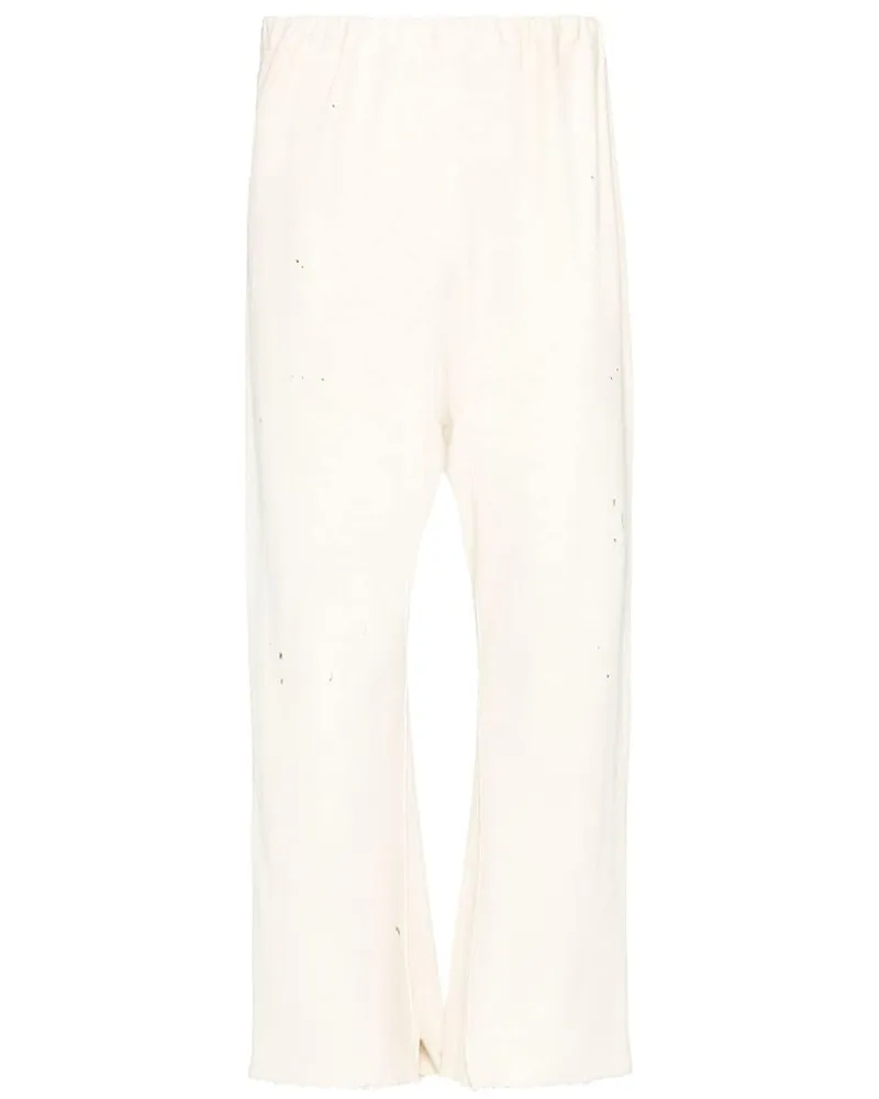 Maison Margiela Jogginghose mit Cut-Out-Saum - Weiß Weiß
