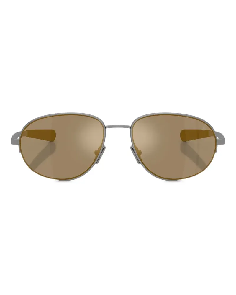 Moncler Runde Sonnenbrille - Grau Grau