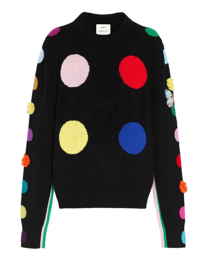 Barrie x Damien Hirst The Spots Pullover mit rundem Ausschnitt - Schwarz Schwarz