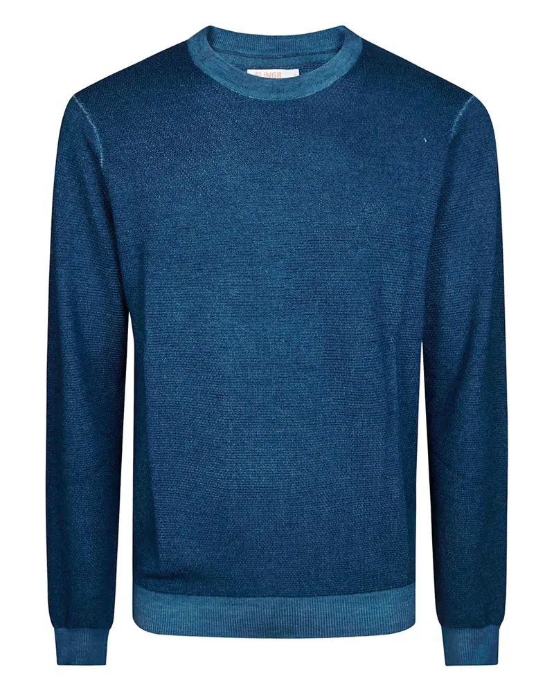 Sun68 Pullover mit rundem Ausschnitt - Blau Blau
