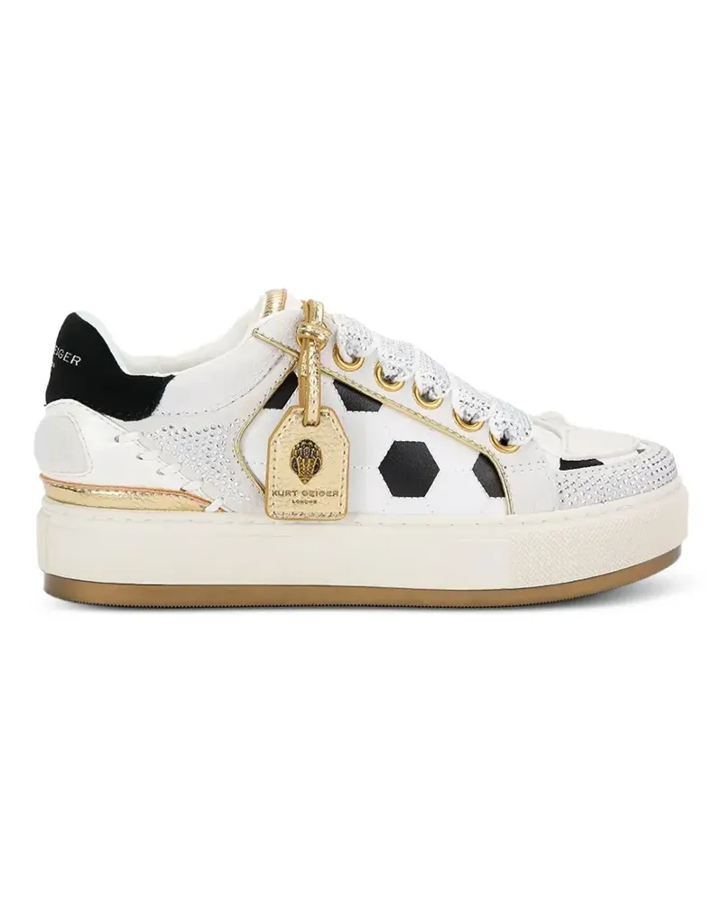 Kurt Geiger Sneakers mit Kristallen - Weiß Weiß