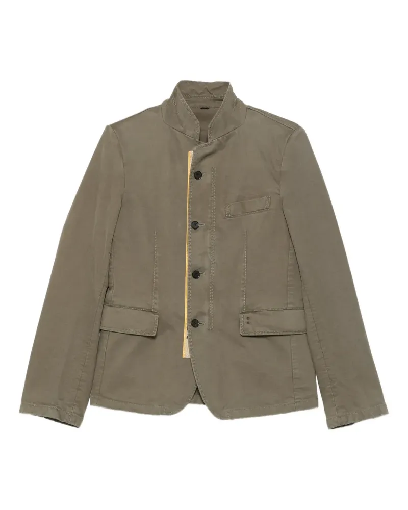 Fendi Military-Jacke mit Logo-Print - Grün Grün