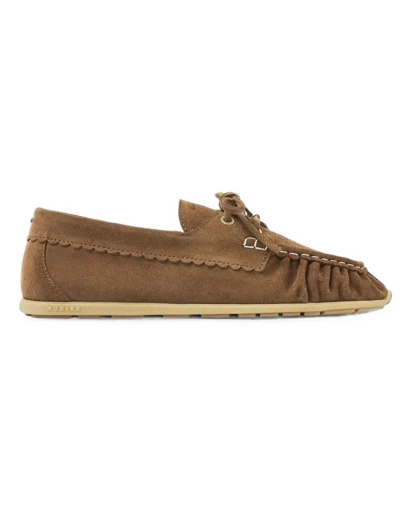Nubikk Riley Jade scalloped-edge loafers - Braun Braun