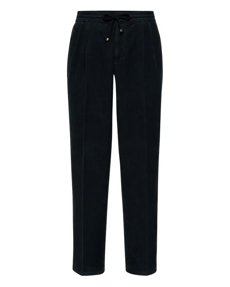 Brunello Cucinelli Tapered-Hose mit Kordelzug - Schwarz Schwarz