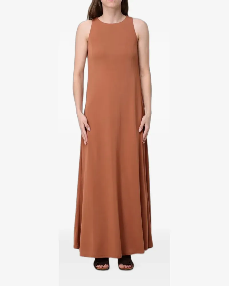 Max Mara Ärmelloses Jerseykleid - Nude Nude