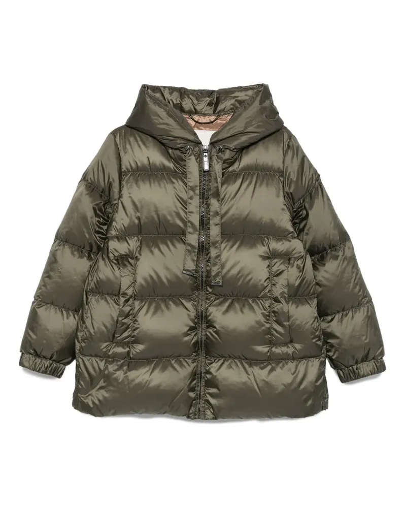 Max Mara Gefütterte Kapuzenjacke - Grün Grün