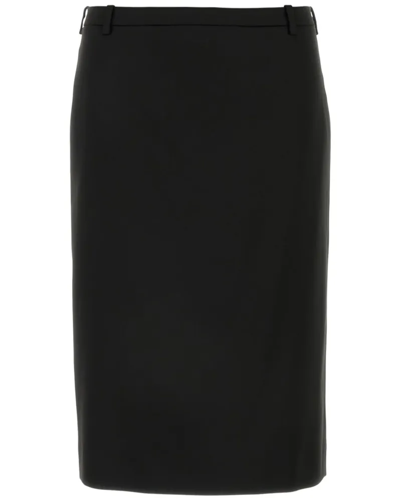 Balenciaga Klassischer Bleistiftrock - Schwarz Schwarz