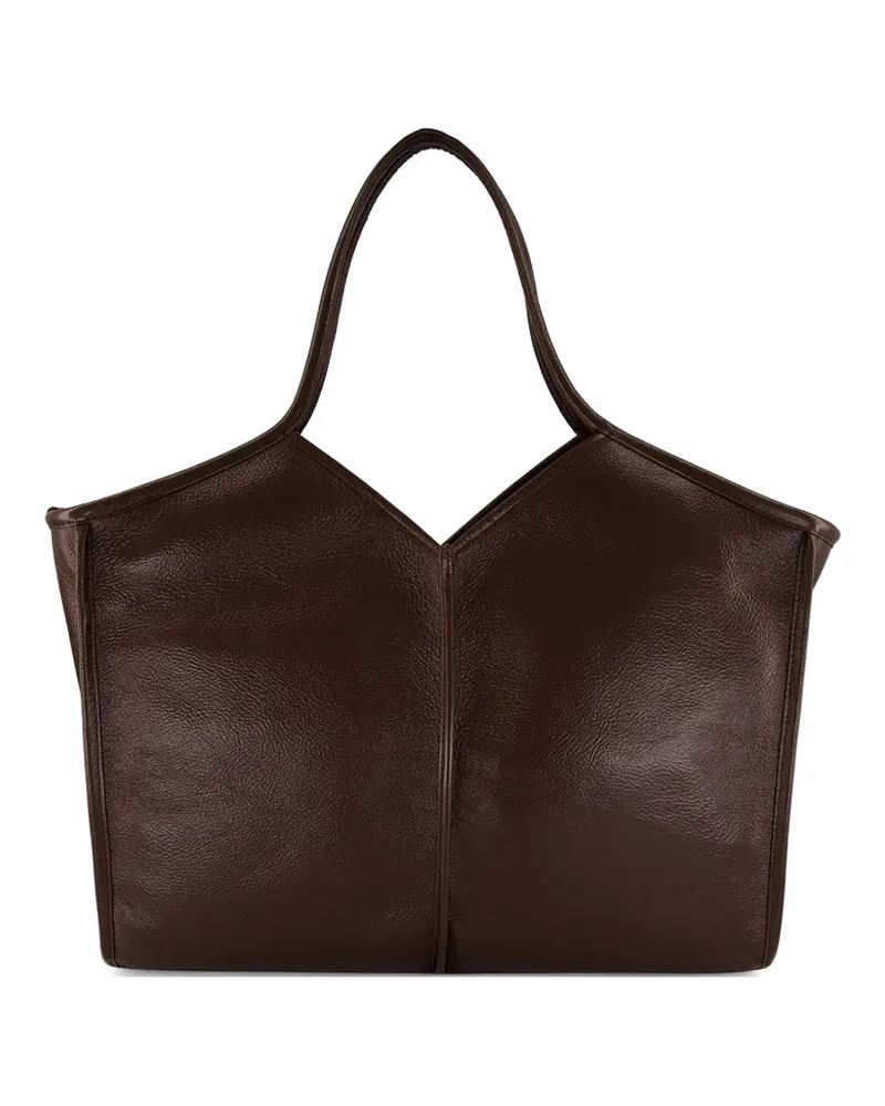 HEREU Eckige Calella Tote Bag - Braun Braun