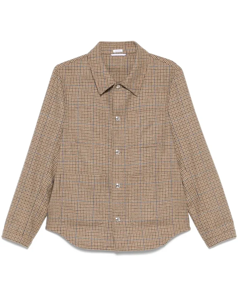 Thom Browne Karierte Tweed-Jacke - Nude Nude