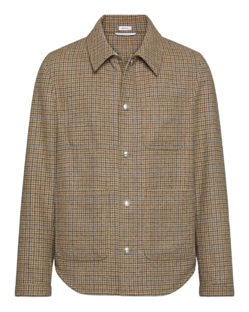 Thom Browne Karierte Tweed-Jacke - Nude Nude